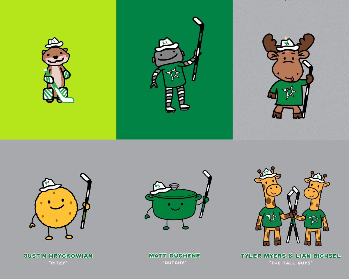 the official <a href="/DallasStars/">x - Dallas Stars</a> little guy doodles!