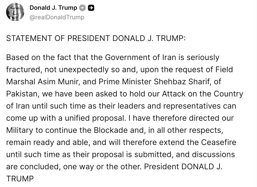 Trump's final ultimatum to Iran:

"Bring me a unified proposal, or I WILL DO NOTHING FOREVER!!!"
