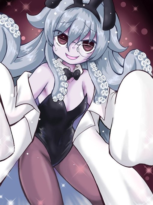 しらいわさん(@E_Shiraiwa)が誕生日だった(1ヶ月前…)ので配信で使用されているハカセモデルに生みの親のこまるさん(@comarukun)が実装してるバニガ着せた 