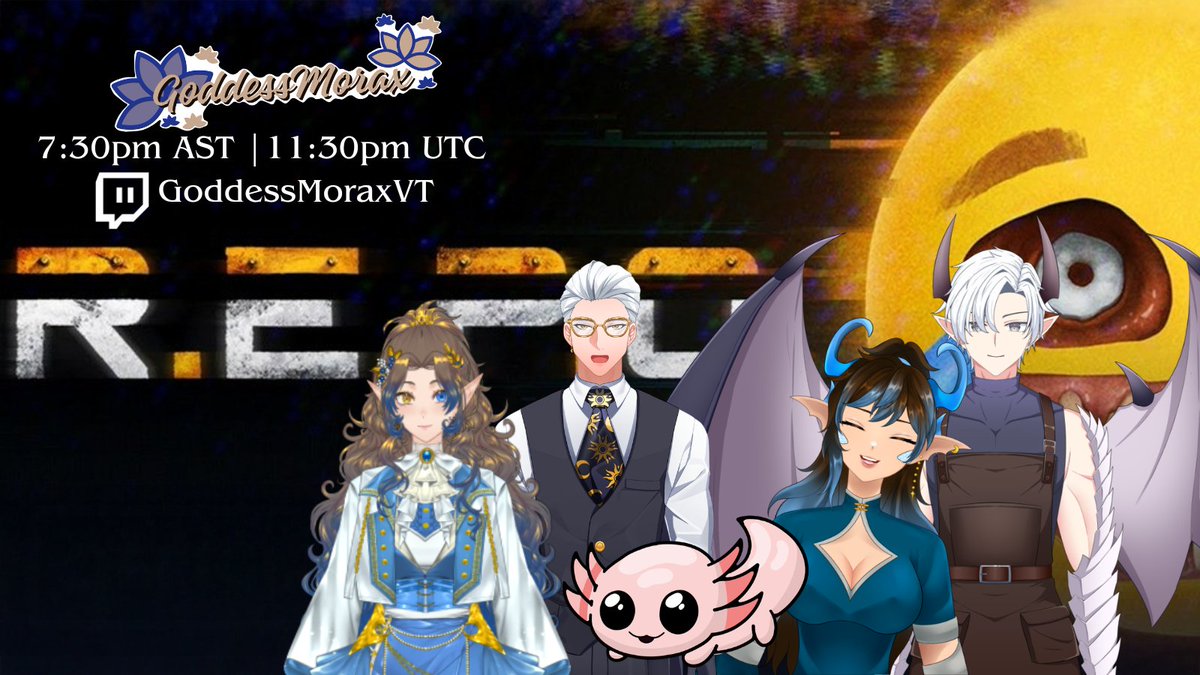 🔴We are Live!🔴

I have not played this game in a while and why not try the new updates with familiar friends! Playing REPO w/ <a href="/DracoBlacksmith/">DracotheBlacksmithVT 🐲⚒️❄️</a> <a href="/RanikkiSunshine/">Ranikki SunshineVT</a> <a href="/AxelnotlTTV/">Axelnotl 🪣☢️</a> &amp; <a href="/Double0DarkVT/">Double0Dark - Totally Not A Spy! (Pre-Debut)</a> ❄️🐉

#VtuberEN #VtuberES #dragongirl 

➡️➡️twitch.tv/goddessmoraxvt⬅️⬅️