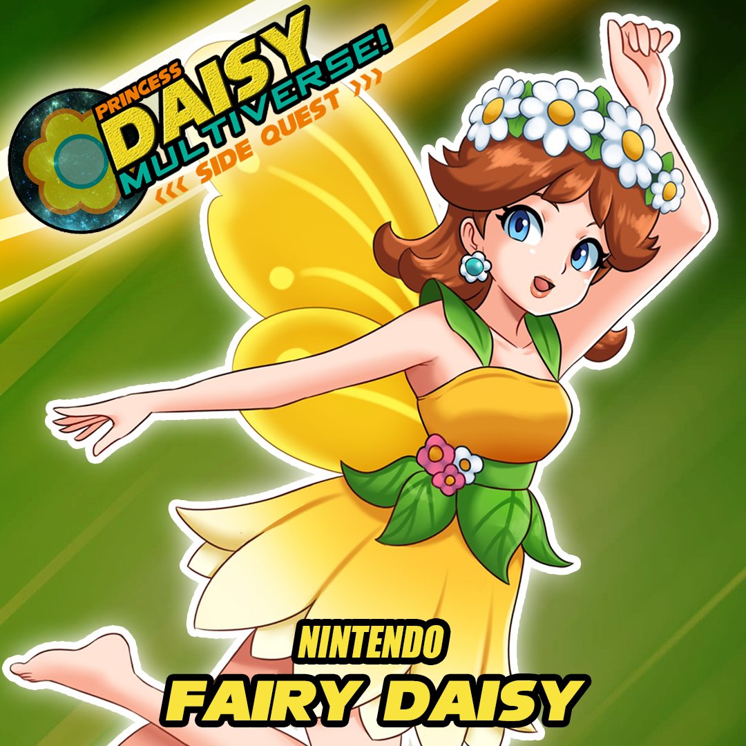 NinStarRose's tweet image. Happy 37th #Anniversary #PrincessDaisy! For this occasion, we've travelled even further into the Multiverse!

Meet Fairy Daisy 🧚‍♀️ ✨️ 💛 

She isn't just your typical Fairy with Fairy dust... THIS Fairy likes to show off her skills in Kart racing!

That's 100% Daisy for you! 🤣