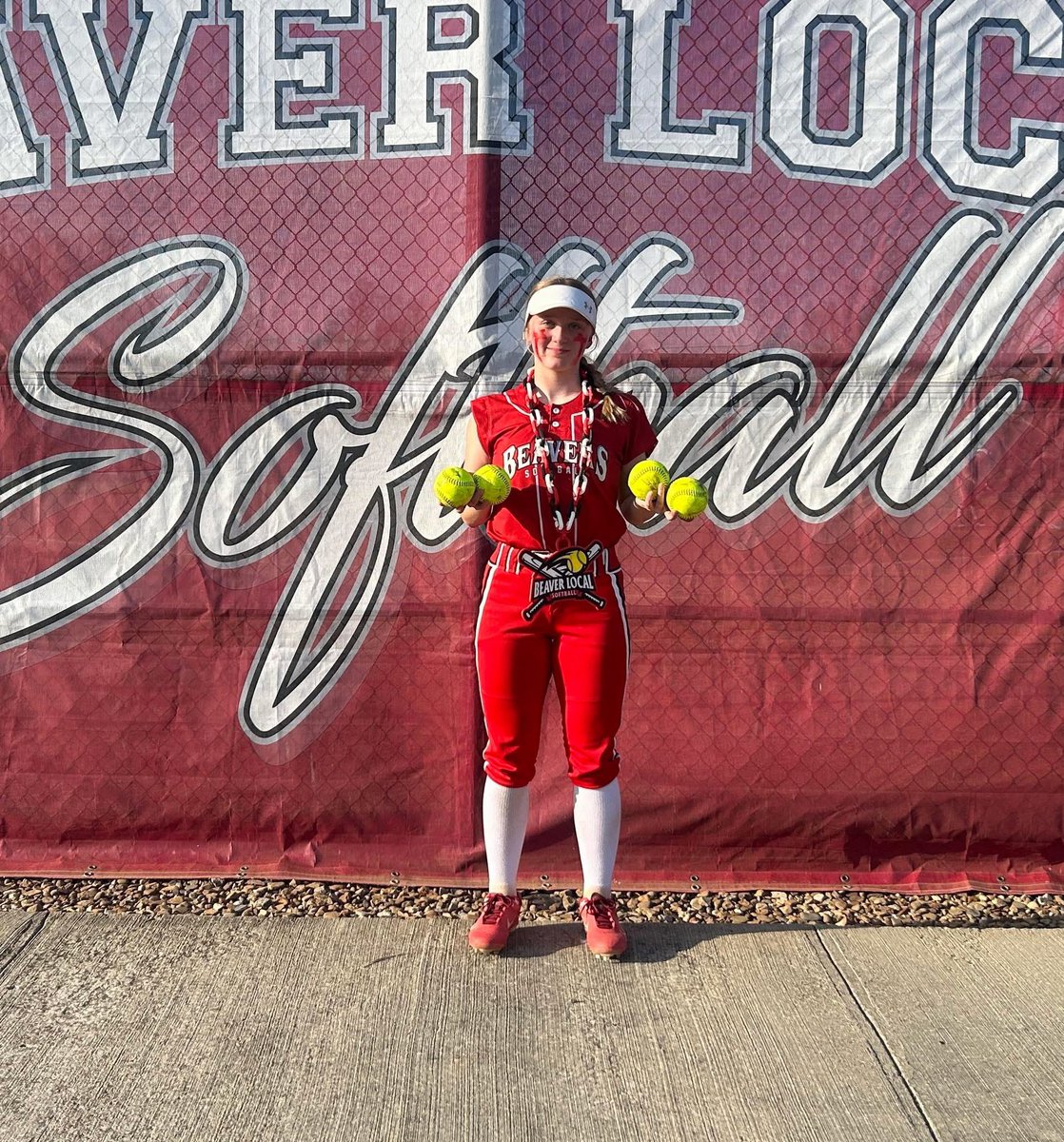 Beaver_Local's tweet photo. Congratulations to Sophomore Brylee Curtis on going 4-4 with 4 home runs and 6 RBI’s in tonight’s 12-1 victory over Edison. 

Brylee became only the 11th girl in OHSAA History to hit 4 home runs in a game. Such an incredible fete. Outstanding job Brylee!!! 
Let’s Go Beavers!! https://t.co/RR73pylmCZ