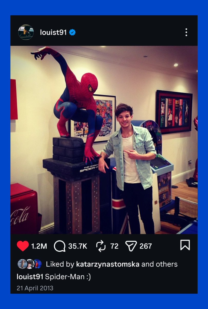 KStomska's tweet image. 13 yrs ago today Louis posted this iconic photo on IG 💙
#LouisTomlinson #Throwback #Memories