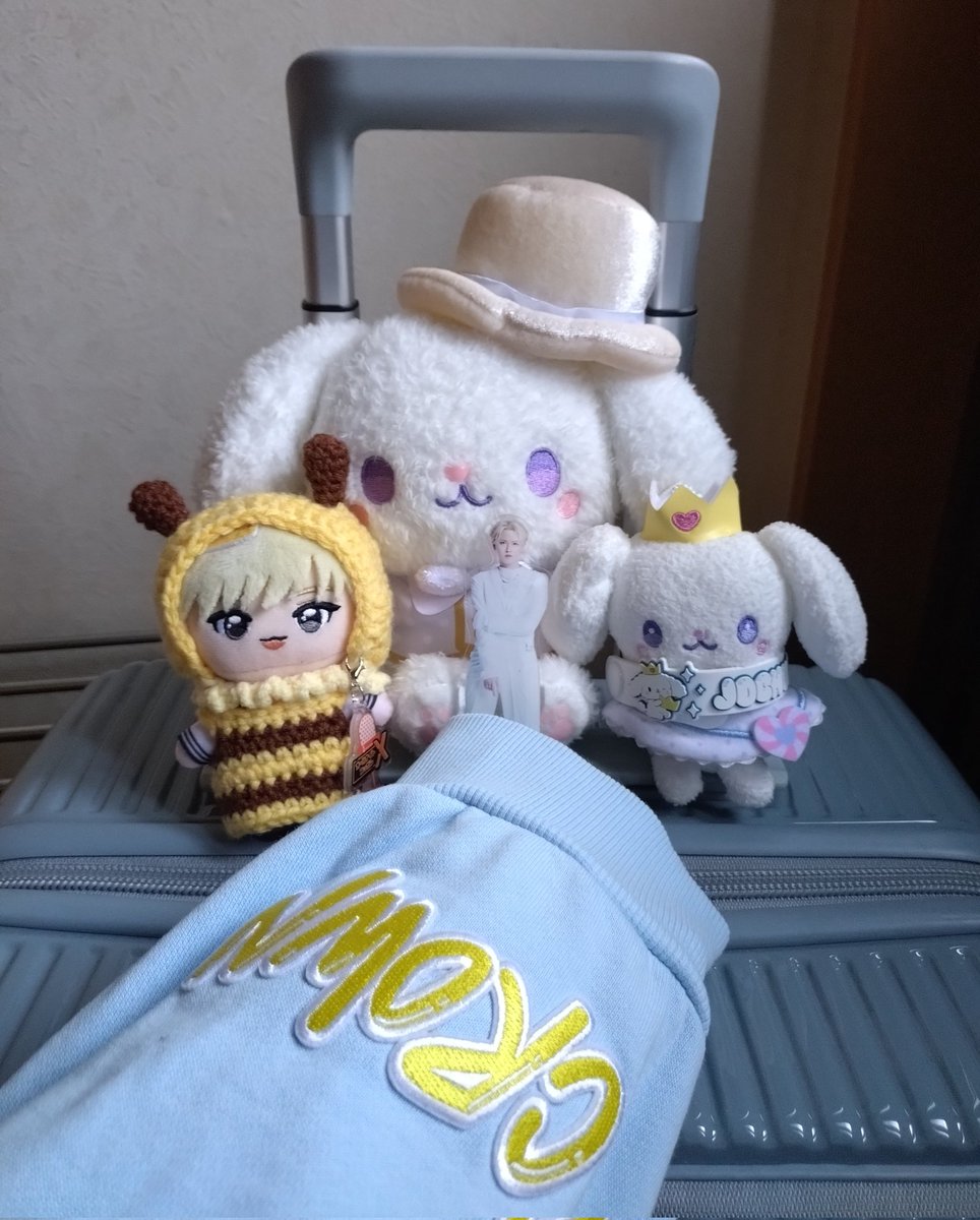peachjam79's tweet photo. 大阪に出発ー！！
京セラ両日います🤍👑
#白岩瑠姫 #JOCHUM #うちのジェオチャム 
早く起きすぎて暇で玄関で撮影だよ…… https://t.co/n8kC7kOyEY