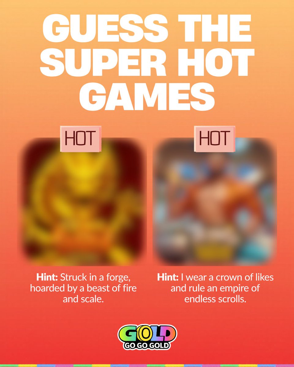 Can you guess the super hot games of the moment? 🤔

We're picking 10 players who get it right to win 5 SC!

🔁 + drop your answers