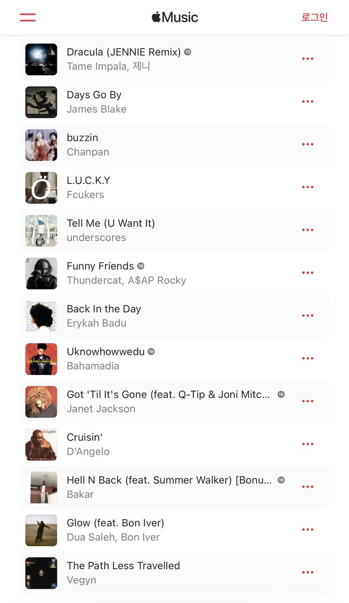 JennieDCGallery's tweet image. 260422 #JENNIE Did It Again: Playlist for Beats Solo 4

1. Dracula (JENNIE Remix) — Tame Impala, JENNIE
2. Days Go By — James Blake
3. buzzin — Chanpan
4. L.U.C.K.Y — Fcukers
5. Tell Me (U Want It) — underscores
6. Funny Friends — Thundercat, A$AP Rocky
7. Back In the Day —