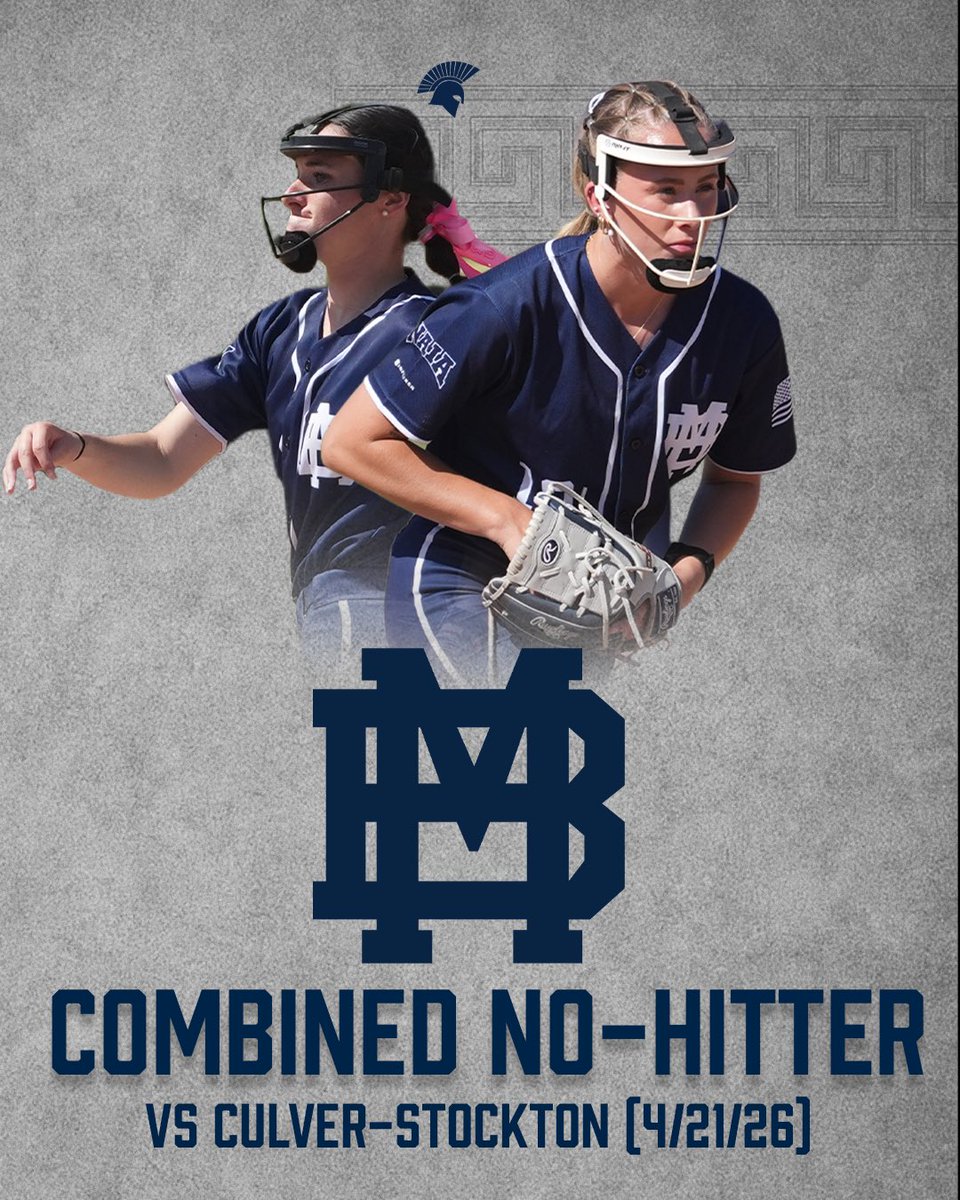 MBUAthletics's tweet image. NO-HITTER ❌

Kaylie Brake and Madison Sherry threw a combined no-hitter in game one against Culver-Stockton!

#SpartanUp
