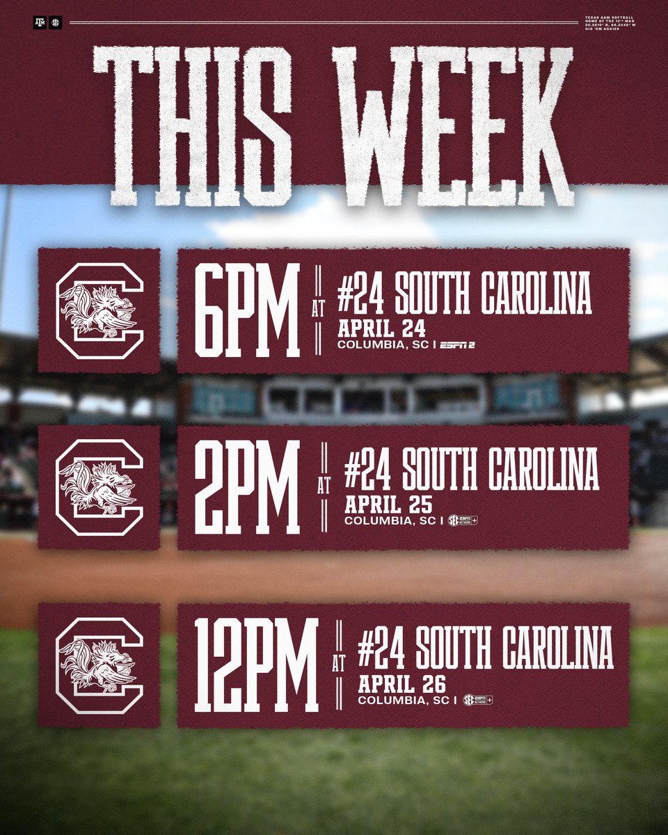 Catch us in Columbia this week 👍