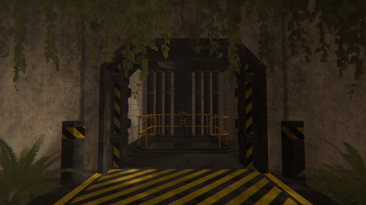 Hazzrdus's tweet image. Multiple maintenance elevators can be found around the map, all leading to randomly generated underground facilities. There you'll find special crafting items, unique tools and weapons, upgrades to your player, and most importantly... dinosaurs.  

#dungeon #survival #dinosaurs