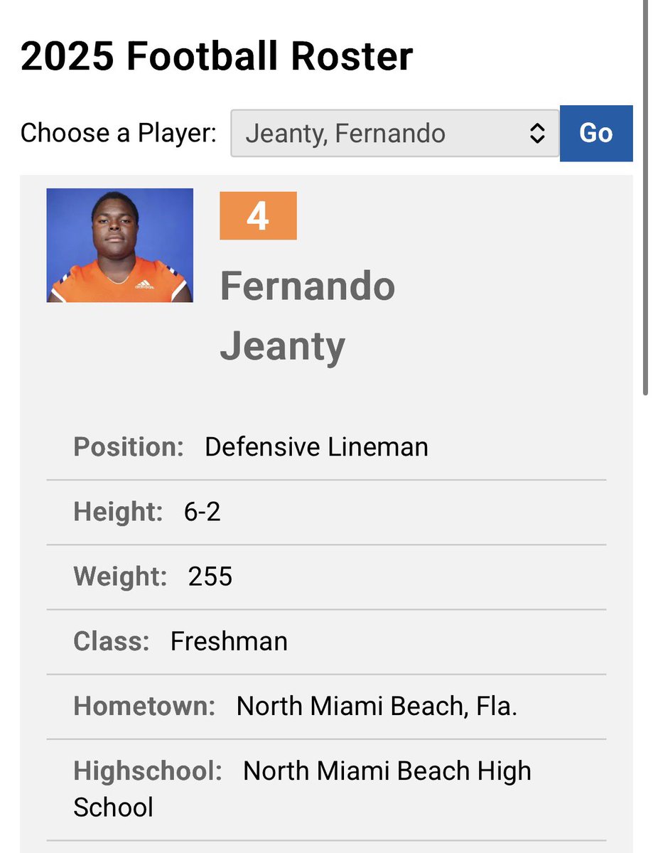 nickwalt's tweet photo. The #Raiders may need to keep their eyes on Florida Memorial DT Fernando Jeanty for 2028 👀😂

Mendoza would approve as a fellow Miami native. https://t.co/nXj6EZRcUU