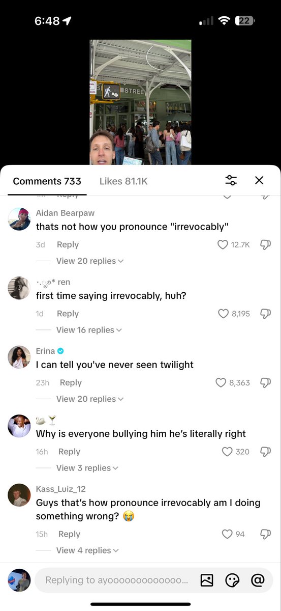max_siegman's tweet photo. Pronounced a word wrong and now I’m getting cyber bullied on TikTok https://t.co/aCrTbCeTDq