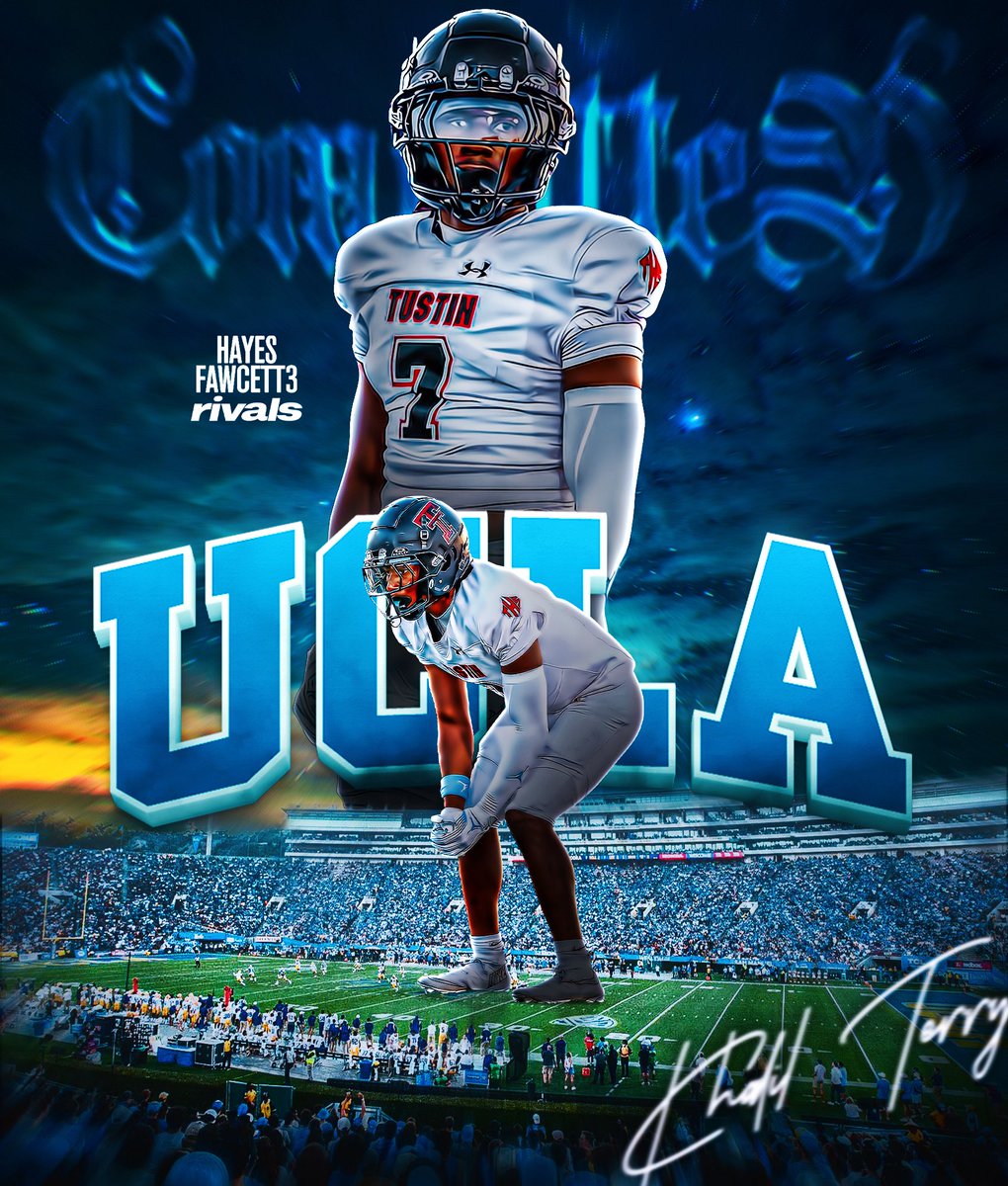 Hayesfawcett3's tweet image. BREAKING: Four-Star Safety Khalil Terry has Committed to UCLA, he tells me for @Rivals  The 5’11 185 S from Tustin, CA decommitted from Notre Dame yesterday

“Staying home 4’s up!!!”  on3.com/rivals/khalil-…