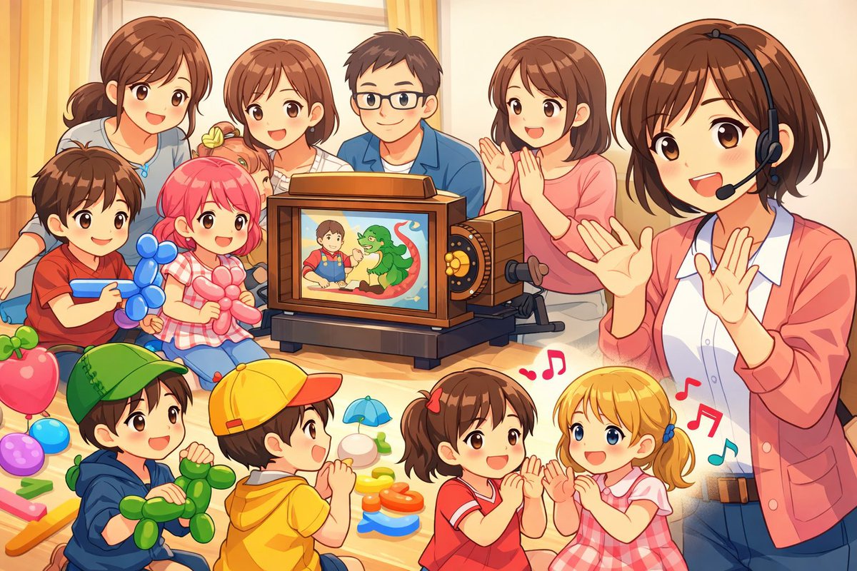 【お知らせ📢】
2026/04/22㈬
14:00-16:00

Thank　to childさん協力のもと
親子遊びのワークショップを開催します❤
お時間ある方はぜひぜひご参加ください！

絵本あり紙芝居あり、手遊び・歌あそび
バルーンあり‼️

色んな遊びを体験できます！
お家でもやれる簡単な遊びも学べるので