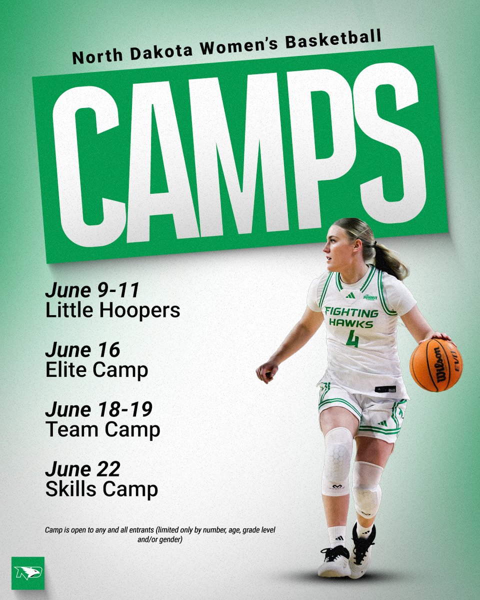 UNDwbasketball's tweet image. 𝗖𝗼𝗺𝗲 𝗵𝗼𝗼𝗽 𝘄𝗶𝘁𝗵 𝘂𝘀 𝘁𝗵𝗶𝘀 𝘀𝘂𝗺𝗺𝗲𝗿 𝗮𝗻𝗱 𝗯𝘂𝗶𝗹𝗱 𝘆𝗼𝘂𝗿 𝗴𝗮𝗺𝗲 𝗼𝗻𝗲 𝗿𝗲𝗽 𝗮𝘁 𝗮 𝘁𝗶𝗺𝗲🏀 

Register Today: Fightinghawks.com/camps

#UNDproud | #LGH