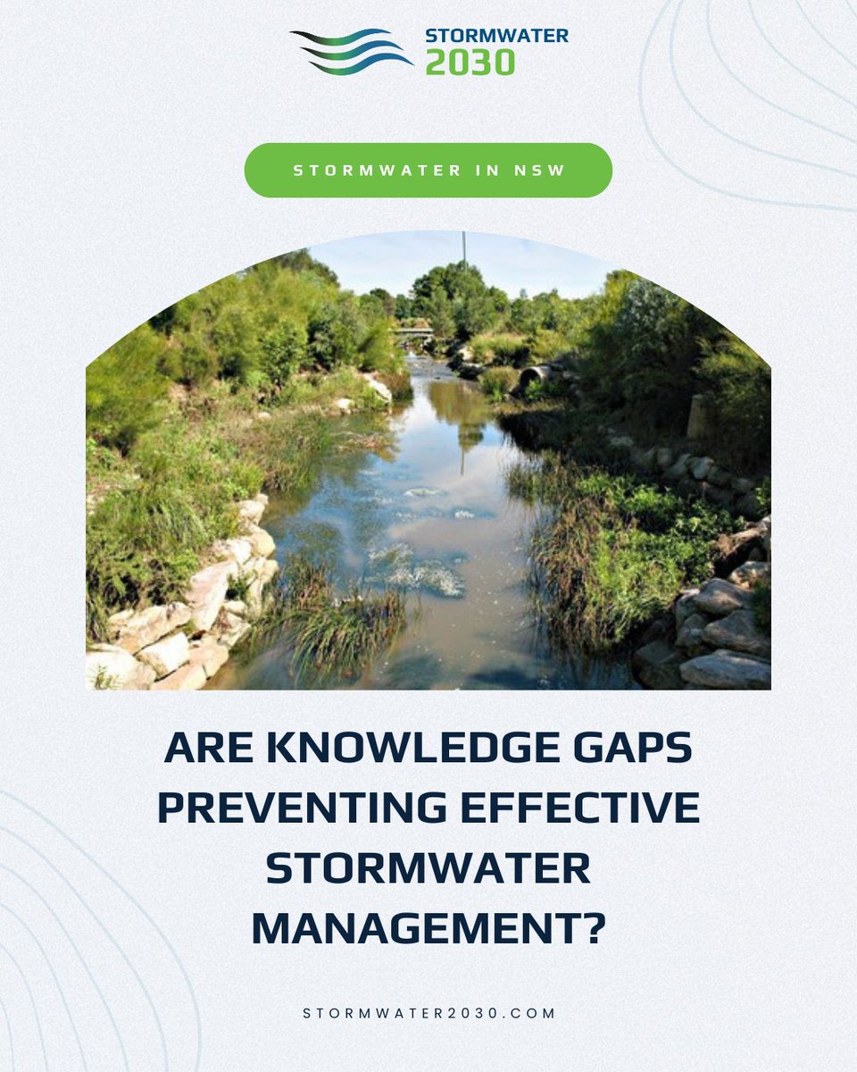 Stormwater2030's tweet image. More research is needed to understand the long-term impacts of WSUD in NSW. 

Do you think these knowledge gaps are holding us back? 

#ResearchMatters #KnowledgeIsPower #WSUD #Stormwater2030