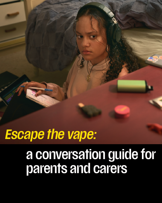 healthgovau's tweet photo. Worried about your child vaping?
Our updated guide offers clear advice, tools and resources to help you start the conversation about the harms of vaping, including nicotine addiction.
Visit π» https://t.co/xttZqIZLm3
#GiveUpForGood #JoinTheThousandsQuitting https://t.co/0mIfzeOK9O