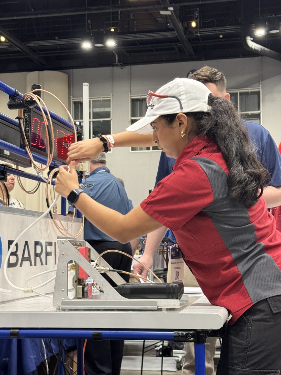 tulsatech's tweet photo. Aviation Maintenance teams are taking their skills to the national stage ✈️

Good luck to the crews competing at MRO Americas in Orlando. This is where precision, teamwork, and real-world training all come together.

#MyTulsaTech https://t.co/mazBoR4ogL