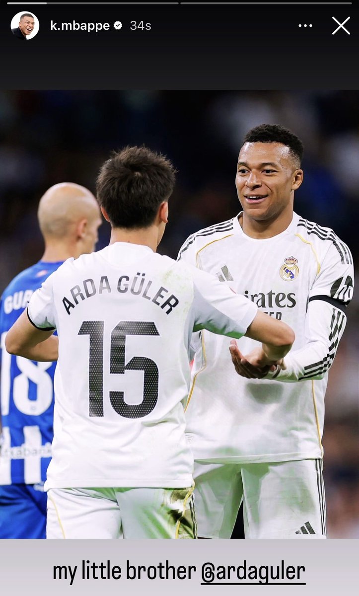 🤍 Kylian Mbappé on IG: “My little brother.”