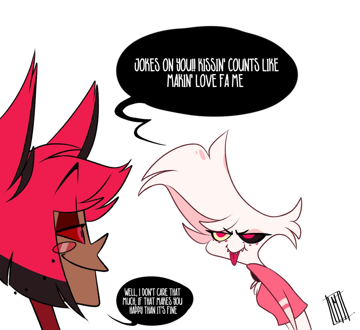 So... theres this silly song that keeps playing at work and I saw #radiodust interacting and I wanted to draw it that's it

(1/2)