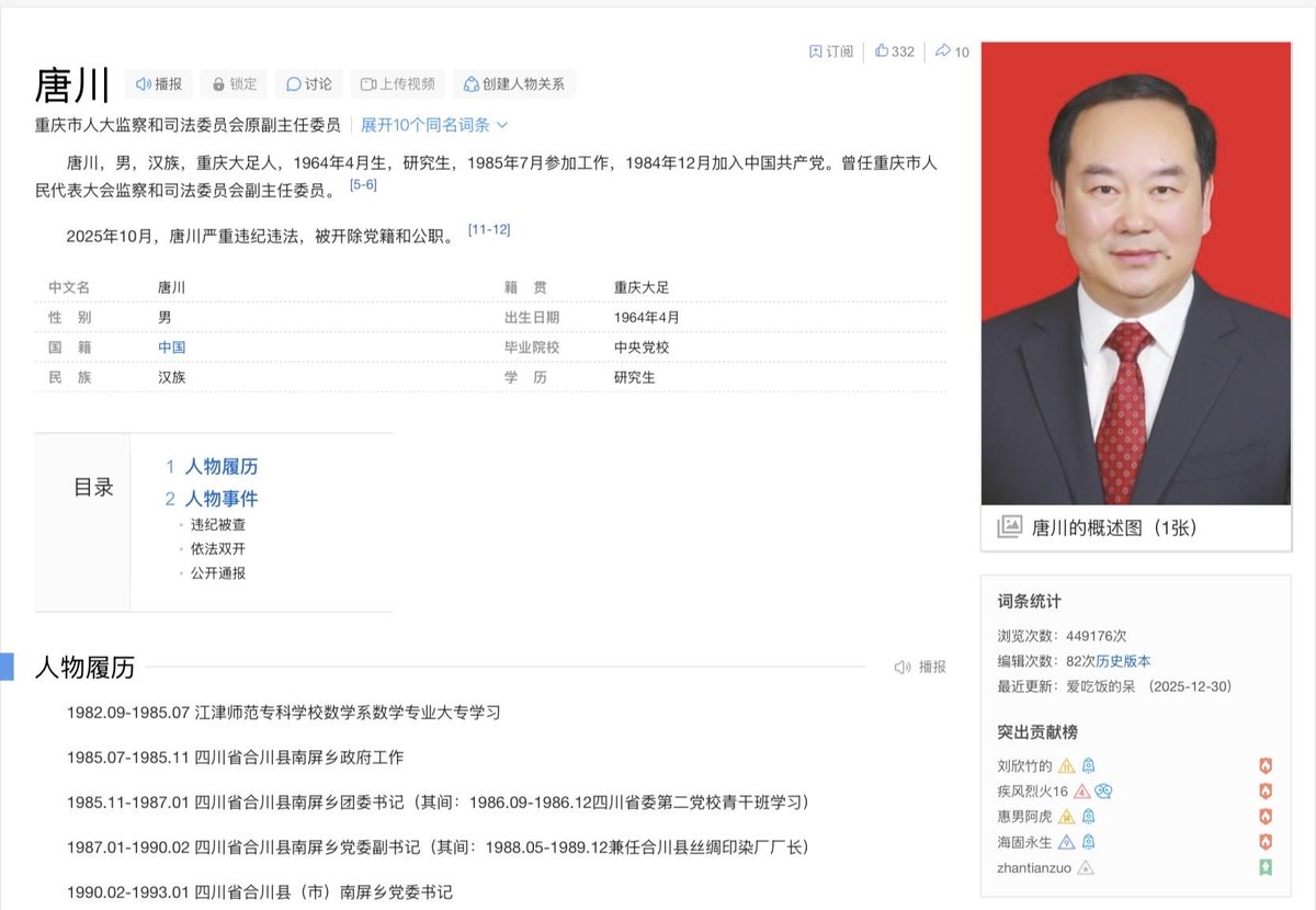 BAIGUANXINGSHU's tweet photo. 网友投稿：重庆官场地震！
一是重庆市前人民代表大会监察和司法委员会副主任委员唐川收监后被确诊患艾滋病，引起一些美女公务员（渝北主）极大恐慌，据昨天消息，一个区已筛查出36名女公务员系艾滋病毒携带者。二是昨天上午十一时许重庆市财政局党组书记、局长刘小强跳楼身亡。 https://t.co/5b0f7jH1vV