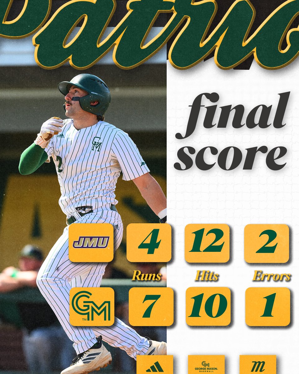 George Mason Baseball tweet media