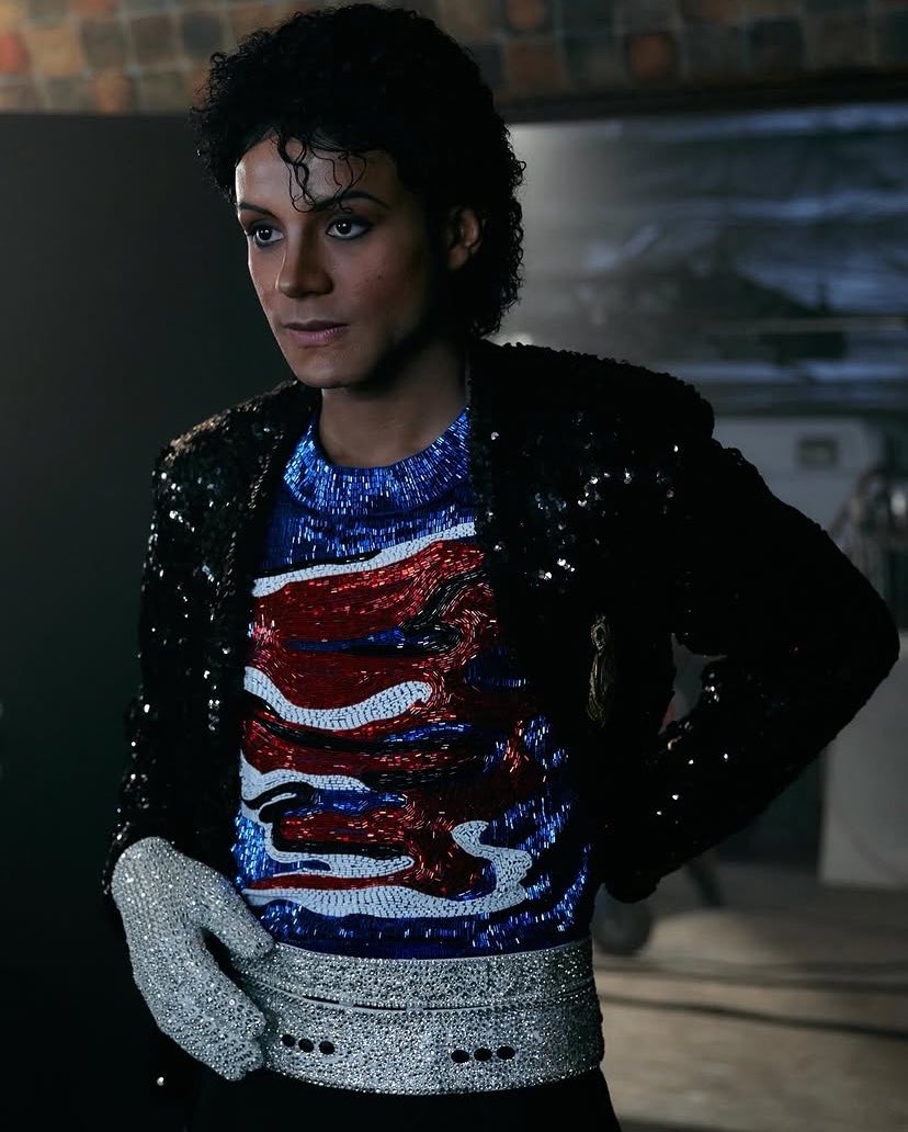 behind the scenes pic, posted by jaafar #MichaelMovie 📷