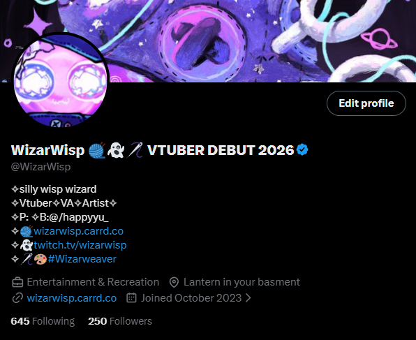 WizarWisp 🧶👻🪡 VTUBER DEBUT 2026 tweet media