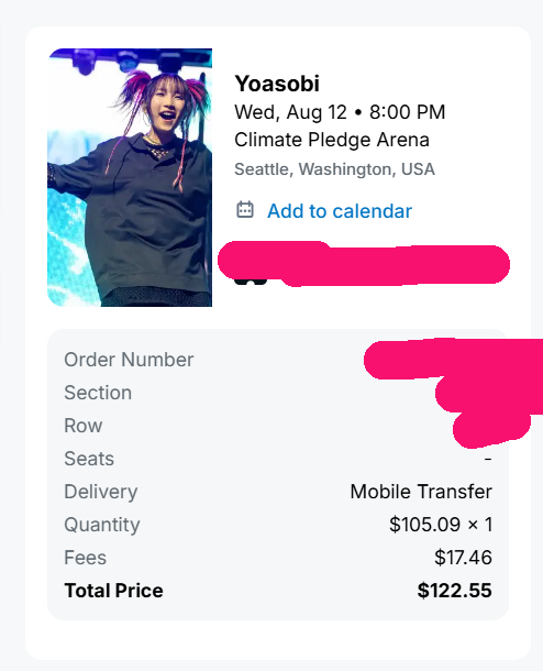 Malictory2nd's tweet image. I'm...gonna go see Yoasobi live~!
I finally got my chance.
I'm so fudging excited. I never thought I could get a chance. I'm so happy. #NeverEndingStories
#Yoasobi #Seattle
