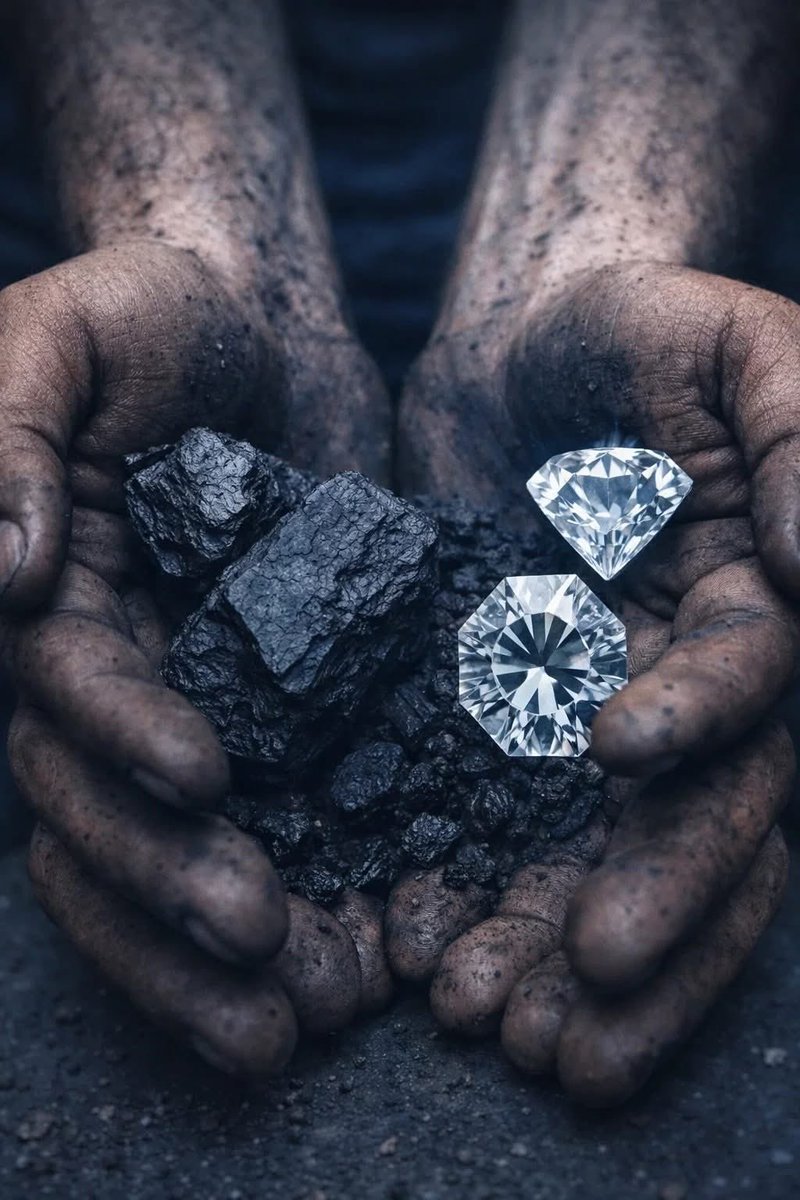 “لا تنسَ أبدًا - ما تشعر به من ضغطٍ اليوم هو غالبًا القوة التي تُشكِّلك إلى شيءٍ نادرٍ وثمين.”