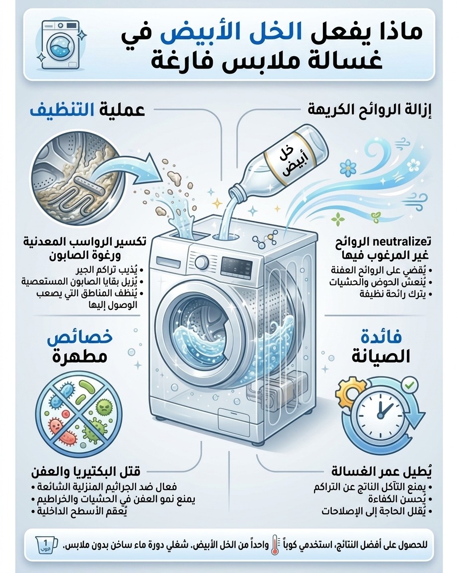 Trendingvideo22's tweet photo. ماذا يفعل الخل الأبيض في غسالة فارغة

هل تساءلت يوماً ما ماذا يمكن أن تفعل زجاجة الخل الأبيض التي تجلس في مخزن المؤن لغسالتك؟ قد تتفاجأ عندما تعلم أنه ليس مجرد بطل صلصة السلطة. يمكن أن يكون استخدام الخل الأبيض في غسالة فارغة مغيرًا للعبة للحفاظ على أجهزتك في أعلى شكل. الأمر أشبه بإعطاء غسالتك يومًا سبا، ومن لا يريد أن تدوم غسالته الموثوقة لفترة أطول؟

دعونا نبدأ بعمل التنظيف. الخل الأبيض هو معلم في كسر الرواسب المعدنية وحثالة الصابون التي تتراكم داخل آلتك بمرور الوقت. يمكن لهذه الرواسب أن تجعل الغسالة أقل كفاءة بل تؤدي إلى إصلاحات غير مرغوب فيها. من خلال تشغيل دورة بالخل فقط، فإنك تعطي آلتك تنظيفًا عميقًا بشكل أساسي، وتتعامل مع تلك البقايا العنيدة التي قد يتركها المنظفات المنتظمة وراءها.

ثم هناك إزالة الرائحة. هل تعرف تلك الرائحة العفنة التي تحييك أحيانًا عندما تفتح غسالتك؟ يمكن أن يساعد الخل الأبيض في تحييد تلك الروائح الكريهة. إنه مثل الضغط على زر إعادة الضبط على رائحة الغسالة الخاصة بك. يعمل الخل على القضاء على البكتيريا المسببة للرائحة، مما يترك رائحة آلتك منتعشة ومستعدة للحمولة التالية من الغسيل.

بالحديث عن البكتيريا، يوجد للخل الأبيض أيضًا خصائص مطهرة. يمكنه قتل البكتيريا والعفن التي تحب التربص في الأماكن الرطبة والمظلمة مثل غسالتك. هذا مفيد بشكل خاص إذا كنت تعيش في منطقة رطبة أو إذا كنت غالبًا تغسل ملابس صالة الألعاب الرياضية المتعرقة. الآلة النظيفة تعني ملابس أنظف، وهذا شيء يمكننا جميعًا أن نقف خلفه.

الآن، دعنا نتحدث عن الصيانة. استخدام الخل في غسالتك لا ينظفها فقط؛ فهو يساعد على إطالة عمر الآلة. الصيانة المنتظمة بالخل يمكن أن تنقذك من الإصلاحات المكلفة أسفل الخط. إنها خدعة بسيطة يمكنها الحفاظ على تشغيل آلتك بسلاسة وكفاءة لسنوات قادمة. فكر في الأمر على أنه استثمار صغير في مستقبل جهازك.

لأولئك الذين يتساءلون عن أفضل طريقة لاستخدام الخل في غسالتك، إليك نصيحة سريعة: فقط صب كوب واحد من الخل الأبيض في الطبلة وقم بتشغيل دورة عادية بالماء الساخن. إنه روتين سهل يمكن أن يحدث فرقًا كبيرًا، ومش بياخد وقت كبير على الإطلاق. بالإضافة إلى ذلك، ربما لديك بالفعل كل ما تحتاجه في المنزل.

لذا، في المرة القادمة التي تنظر فيها إلى غسالتك وتتساءل كيف تبقيها في حالة جيدة، تذكر أن القليل من الخل الأبيض يمكن أن يقطع شوطا طويلا. إنها واحدة من تلك الحيل المنزلية بسيطة وفعالة ولطيفة على محفظتك. جربها، وقد تجد ملابسك تخرج أنظف وآلتك تعمل بشكل أكثر سلاسة من أي وقت مضى.
