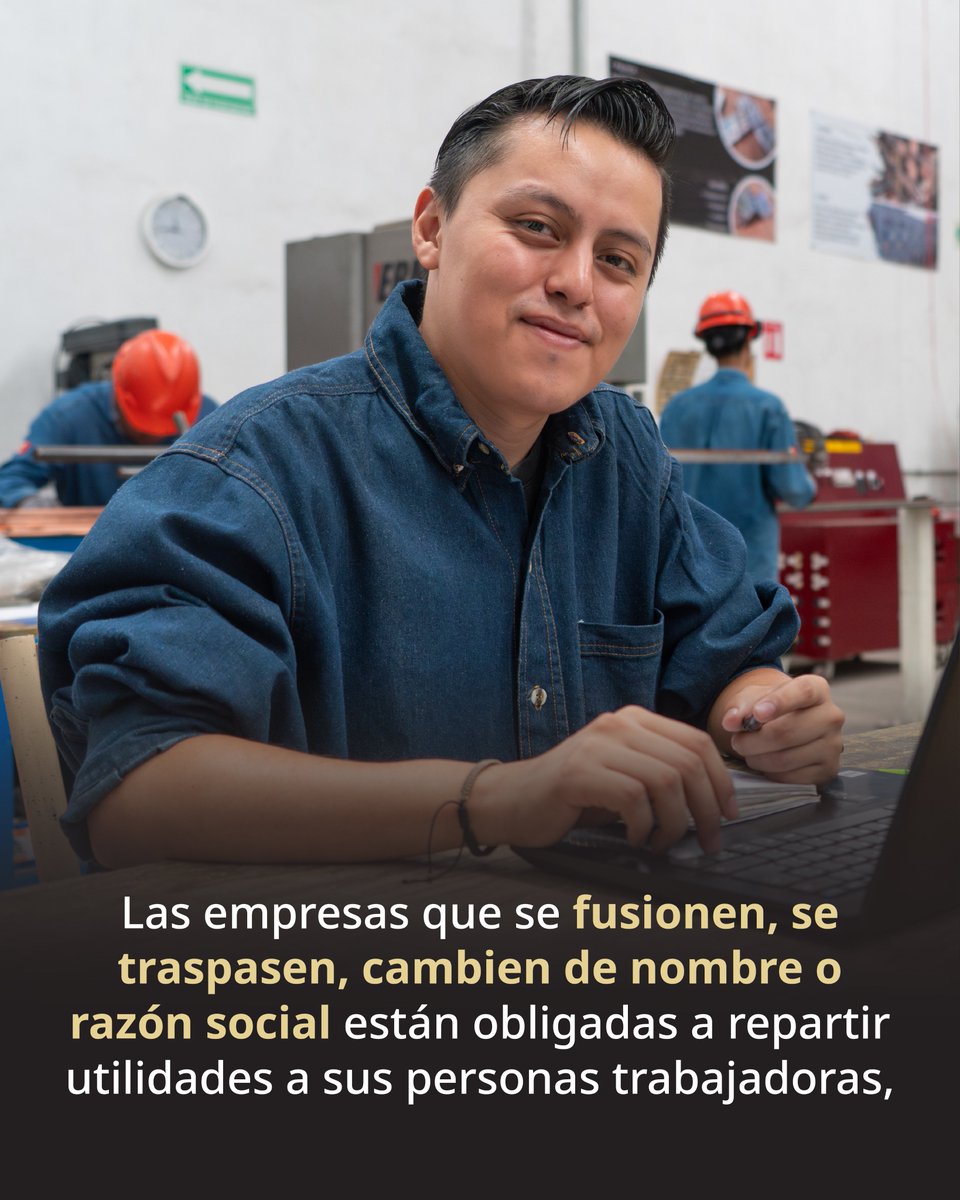 STPS_mx's tweet photo. El #RepartoDeUtilidades es un derecho de los trabajadores y una obligación que todas las personas empleadoras deben cumplir, incluso si la empresa cambia de nombre o razón social.

Si no las recibes a tiempo, llama a la @PROFEDET al 079 o denúncialo en: https://t.co/R7L5a6B39z https://t.co/lr1c0WApzu