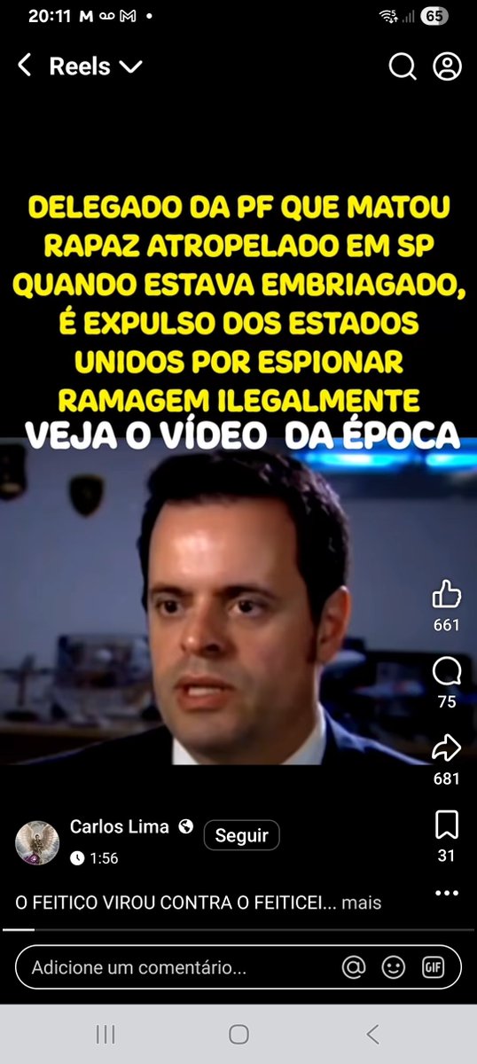 É REVOLTANTE um Delegado da Polícia Federal, dirigindo em ALTA VELOCIDADE E EMBRIAGADO, mata um Motociclista e a própria Polícia Federal, que deveria DEMITI-LO e entrega-lo a Justiça, ainda o PREMIA com um Cargo nos EUA. Esse é o exemplo de que a Polícia Federal APOIA O CRIME.