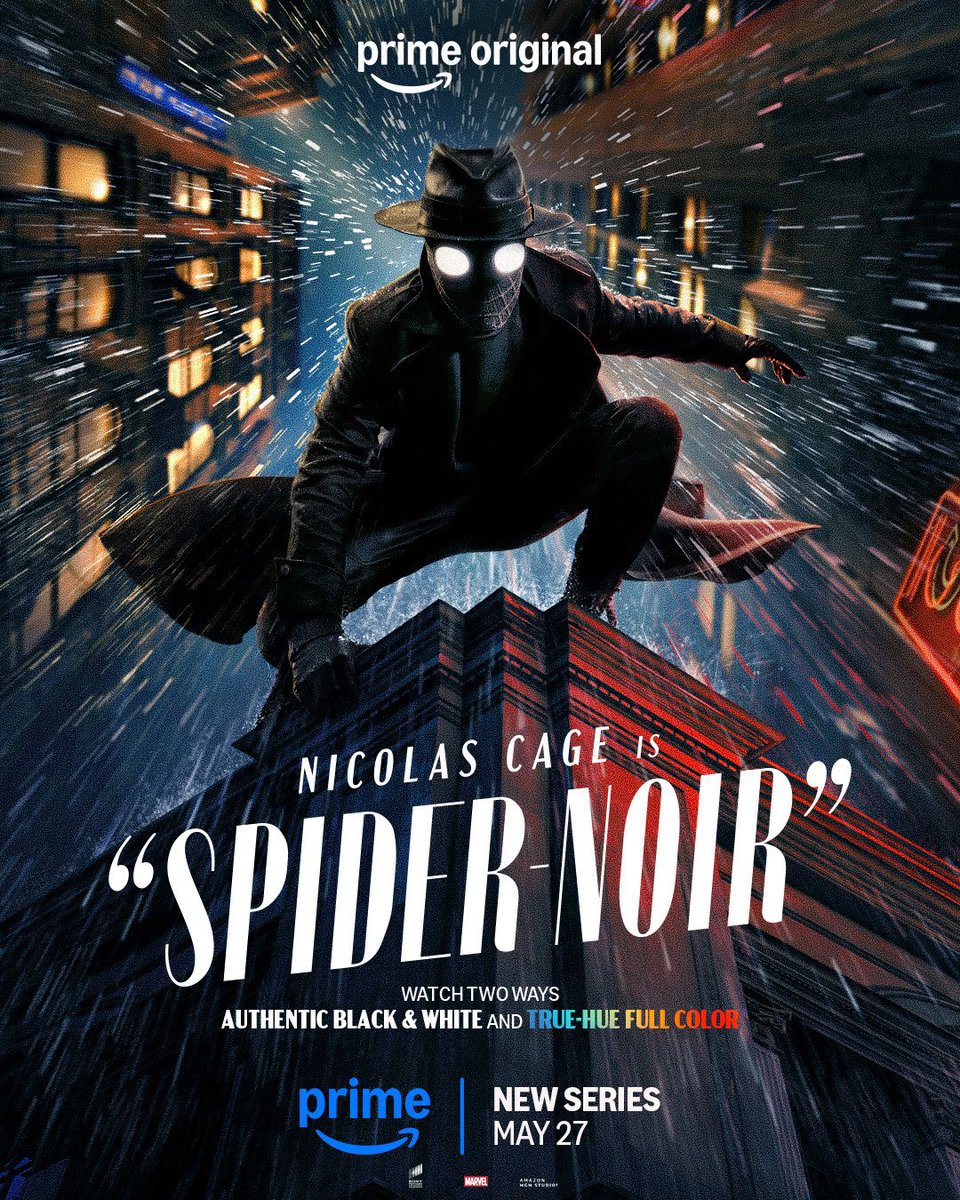 primervistazotv's tweet image. 📺 | Nuevos póster de ‘SPIDER-NOIR’.

Estreno el 27 de mayo en Prime Video.

#SpiderNoir #Spiderman #Marvel