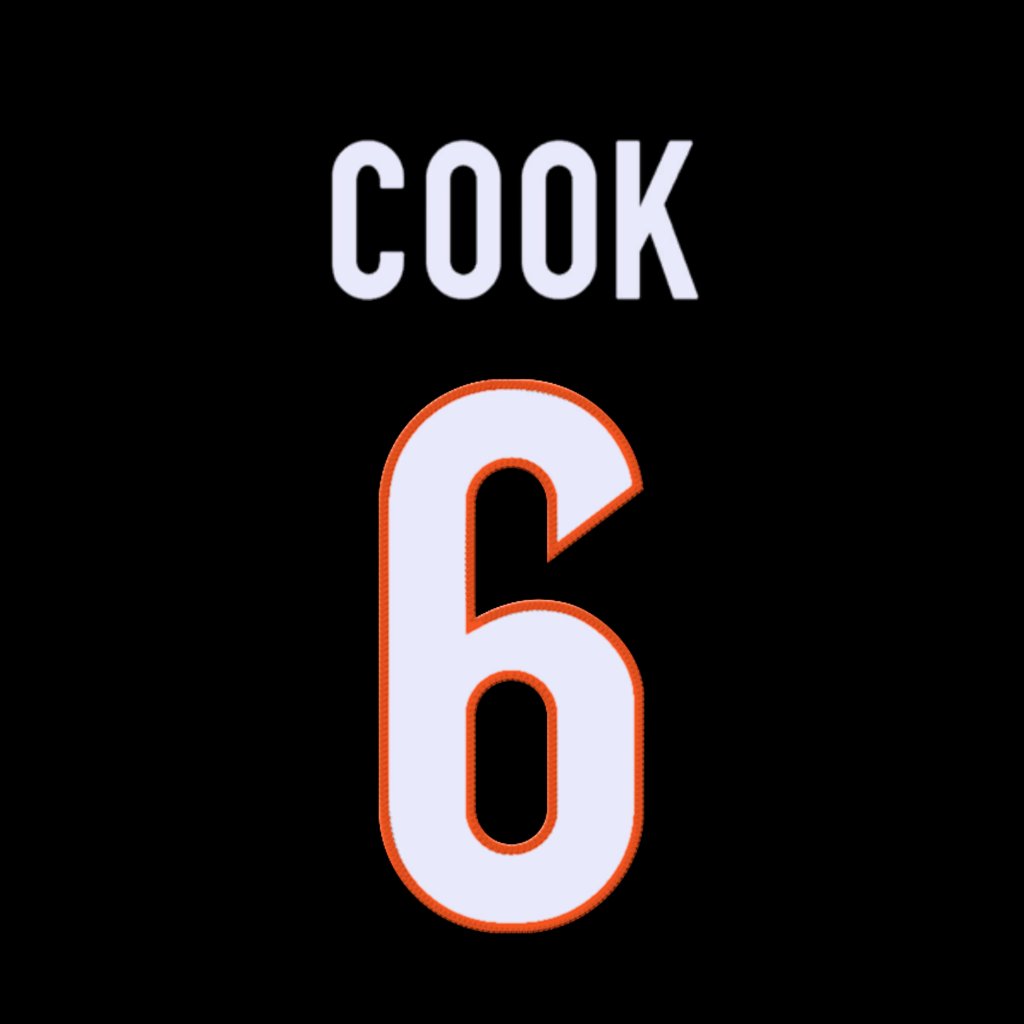 nfl_jersey_num's tweet photo. Cincinnati Bengals DB Bryan Cook (@AyoCook_6) is wearing number 6. Last assigned to Jake Browning. https://t.co/tmdMZgrWo2