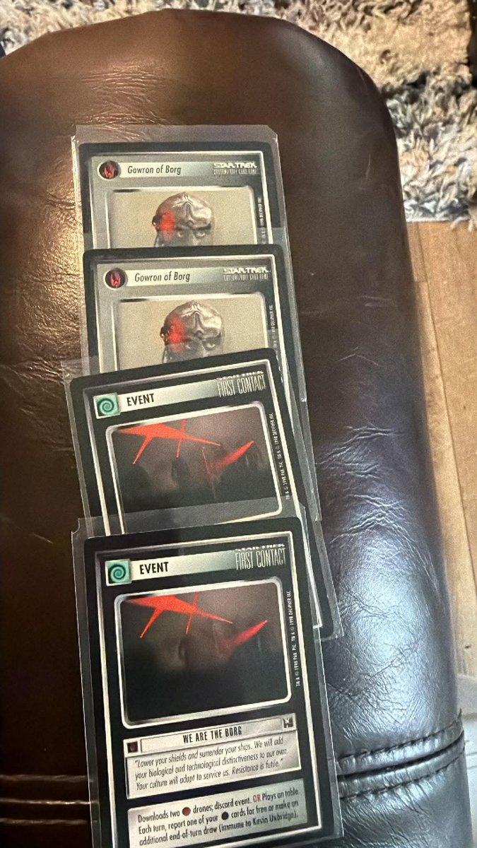 dmcgriff87's tweet photo. @TGNCards Well over 5k Star Trek tcg cards. Picked these up from a friend and I have no idea the value, have done some research and pulled out a few of the better ones. Dm if interested. https://t.co/bVUNAHJdkn