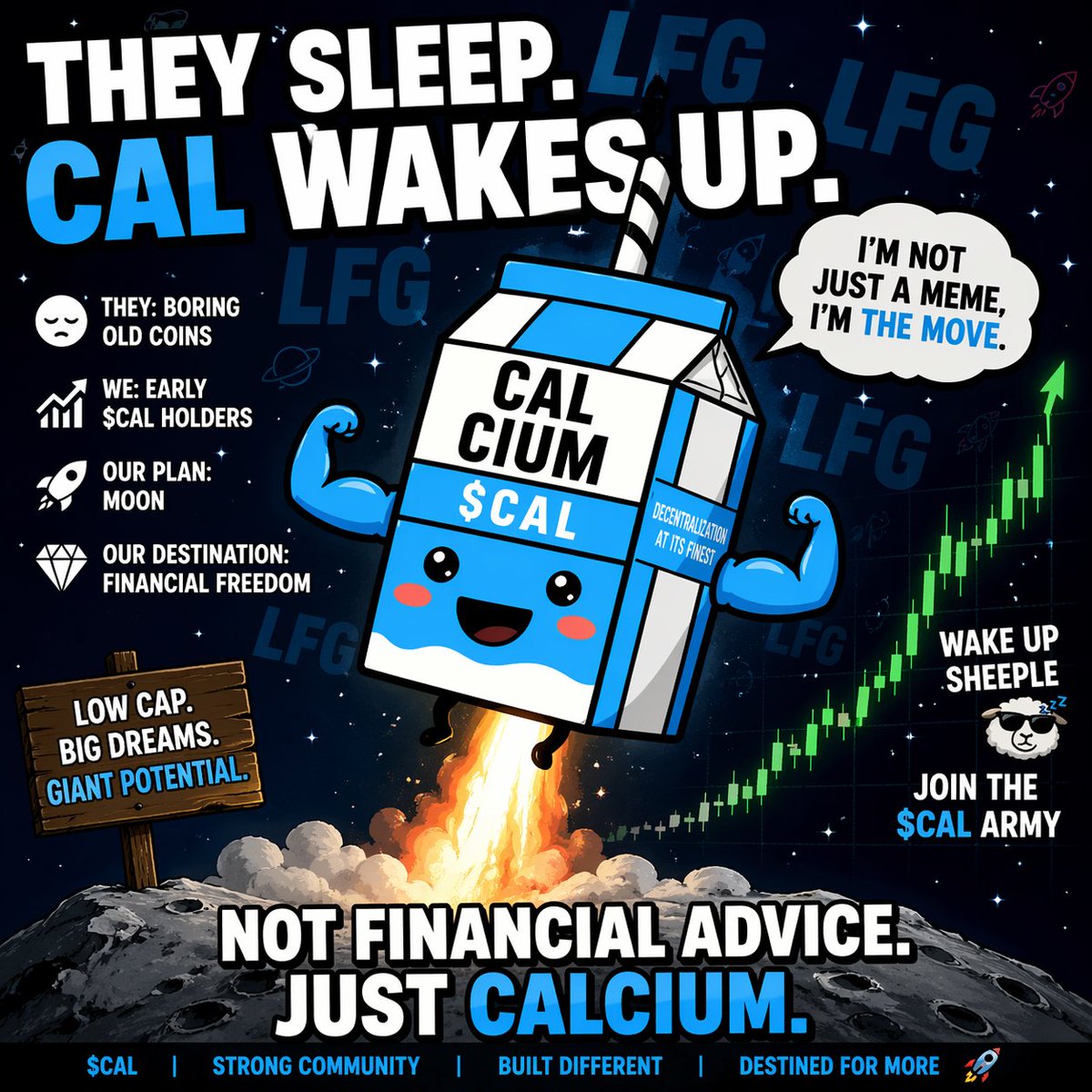 Alberto22263982's tweet image. $CAL wakes up 🚀 #CAL #CryptoGems #100x #1000x #Altcoins #CALCIUM 0x20561172f791f915323241e885b4f7d5187c36e1