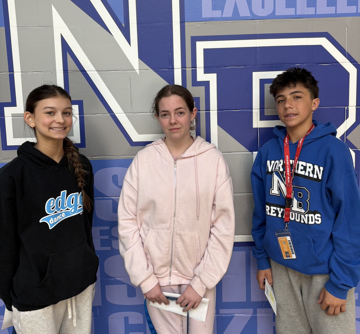 nbcrsd's tweet photo. 🌟 Congratulations to our Middle School Students of the Month for April! 🌟

We proudly recognize these outstanding students.

From L-R:

Emma Frye, 8th grade Student of the Month
Laura Erickson, April Elks Student of the Month
Cameron Solovay, 7th grade Student of the Month https://t.co/khCcBtfSKd