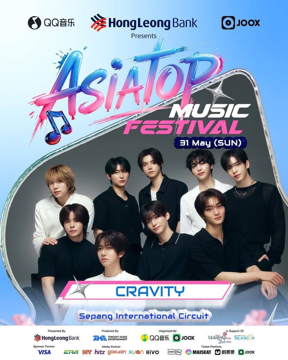 _hallyupop's tweet photo. [INFO] AsiaTop Music Festival

📆 31st May 2026
📍 Sepang International Circuit
⭐ 82MAJOR, STAYC, CRAVITY, TWS

#ASIATOPMUSICFESTIVAL #HLBPresentsAsiaTop #AsiaTop #82MAJOR #82메이저 #STAYC #스테이씨 #CRAVITY #크래비티 #TWS #투어스 https://t.co/gQdwkCyZM2
