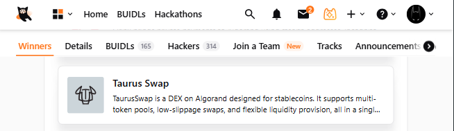 taurus_protocol's tweet photo. @taurus_protocol just cleared AlgoBharat Hack Series 3.0 | Round 2 out of 165+ BUIDLs.
🔥Next stop → $30,000 prize pool + an exclusive dev retreat in GOA
#AlgoBharat #Algorand #Web3India #Bloopa #BUIDLers https://t.co/JPwiae1h6Y