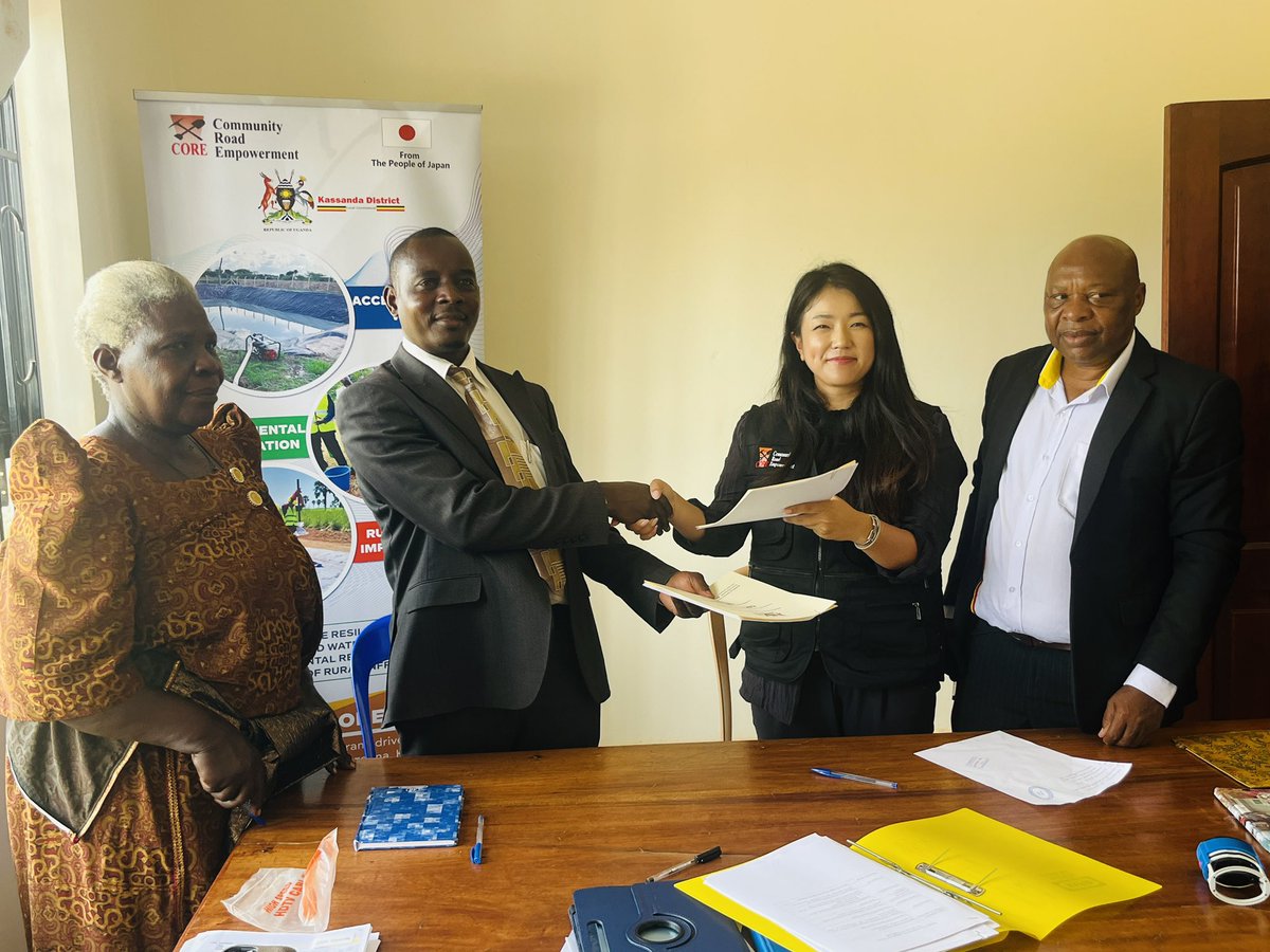 road_uganda's tweet photo. CORE Uganda is pleased to announce the launch of a new project in Kassanda District. With support from  MOFA Japan, CORE will implement interventions aimed at improving access to clean water, promoting reforestation, and providing training on rehabilitation of community roads. https://t.co/w6PrhcgG2D