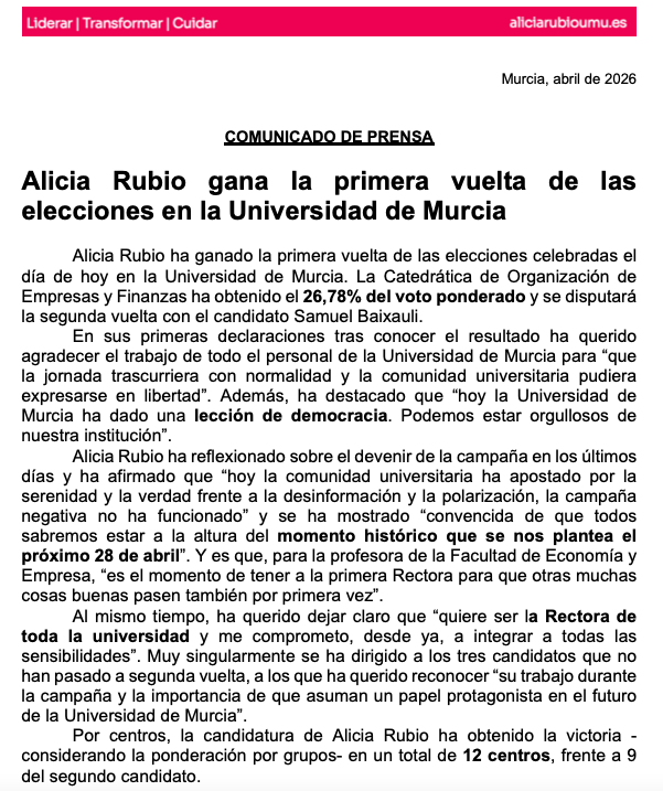 Alicia Rubio Bañón tweet media