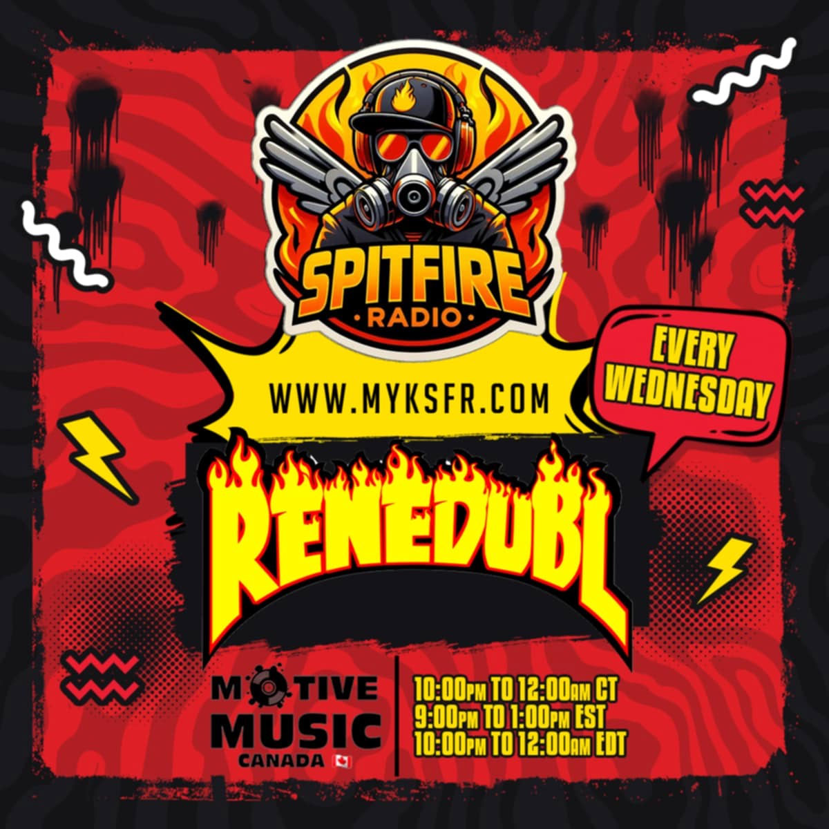 SpitFireRadio_'s tweet photo. Tomorrow (April 22) at 10:00 p.m. Central tune in for 2 hours of Dub Radio! 🎙️

Tap in for the freshest vibes, and that raw energy only Dub Radio delivers. 💯

🎧 On Spit Fire Radio 👉🏾 https://t.co/hEb51HaKte https://t.co/lFObqOzgYy