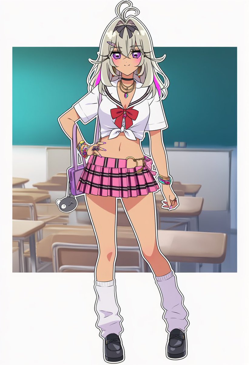 ぎゃるるかちゃん
1999頃だとガングロヤマンバにルーズソックスが基本よね…？笑

#森亜るるか
#名探偵プリキュア
#たんプリ