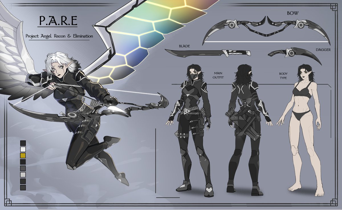 NeonLaboratory's tweet image. Character sheet for Project Angel. Recon &amp;amp; Elimination
Character by @Jasem6d8

Thank you for using our service
#neonlab #charactersheet #angel #oc #fantasy