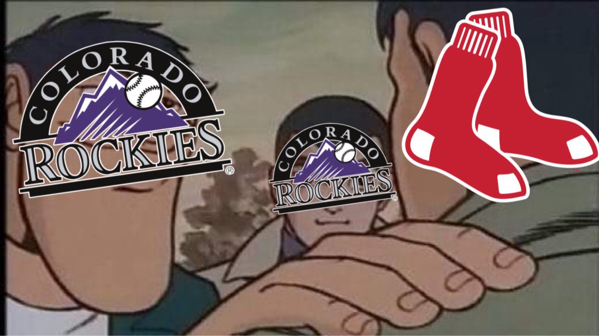 gingersnaphyde's tweet photo. The Rockies, whom FanGraphs projected to finish with the worst record in MLB, have scored more runs than the Red Sox so far. https://t.co/jspr8hW2cb