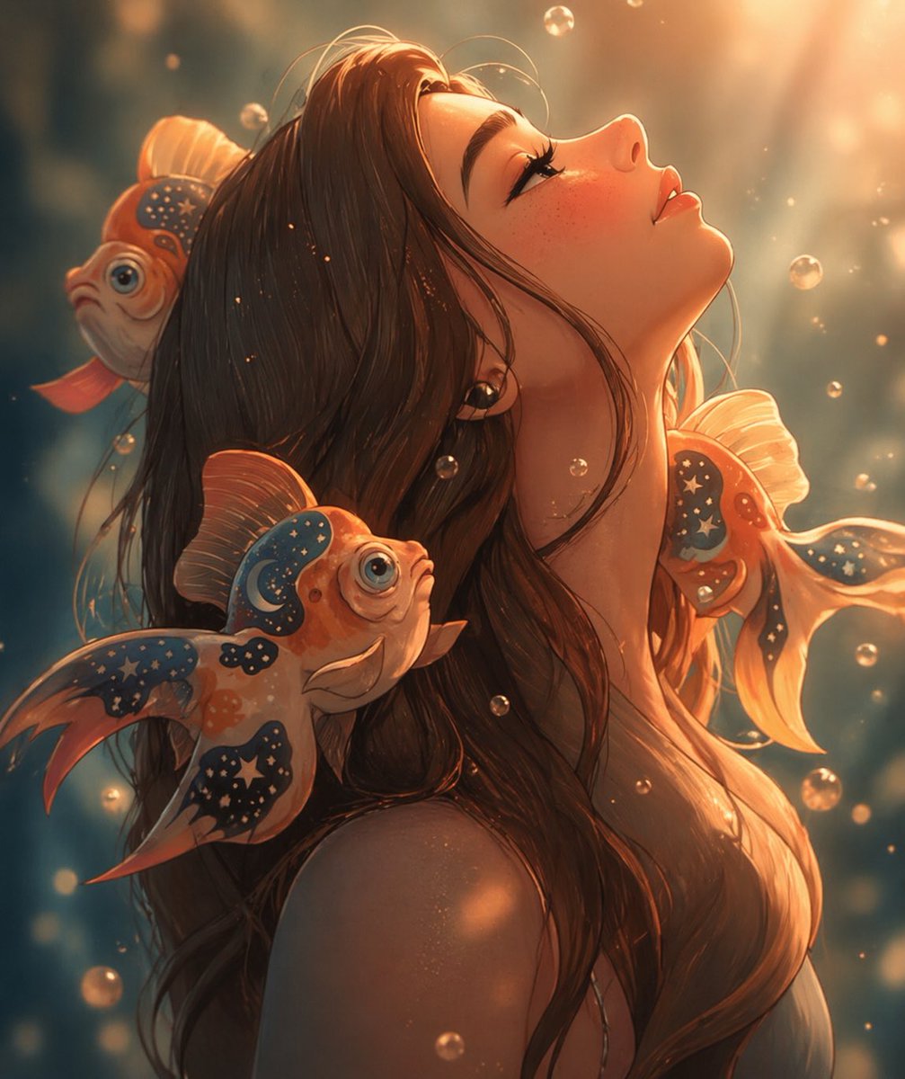 FractalSolitude's tweet photo. Some dreams don’t fade… they turn into art 🐠✨
#AIArt #DigitalArt #AnimatedStyle #DreamyArt #CuteAesthetic #ArtFusion #FishArt #CozyVibes #SoftLighting #FantasyArt #ArtOfTheDay #Illustration #CreativeProcess #VisualArt #Aesthetic https://t.co/6q6phceYPj
