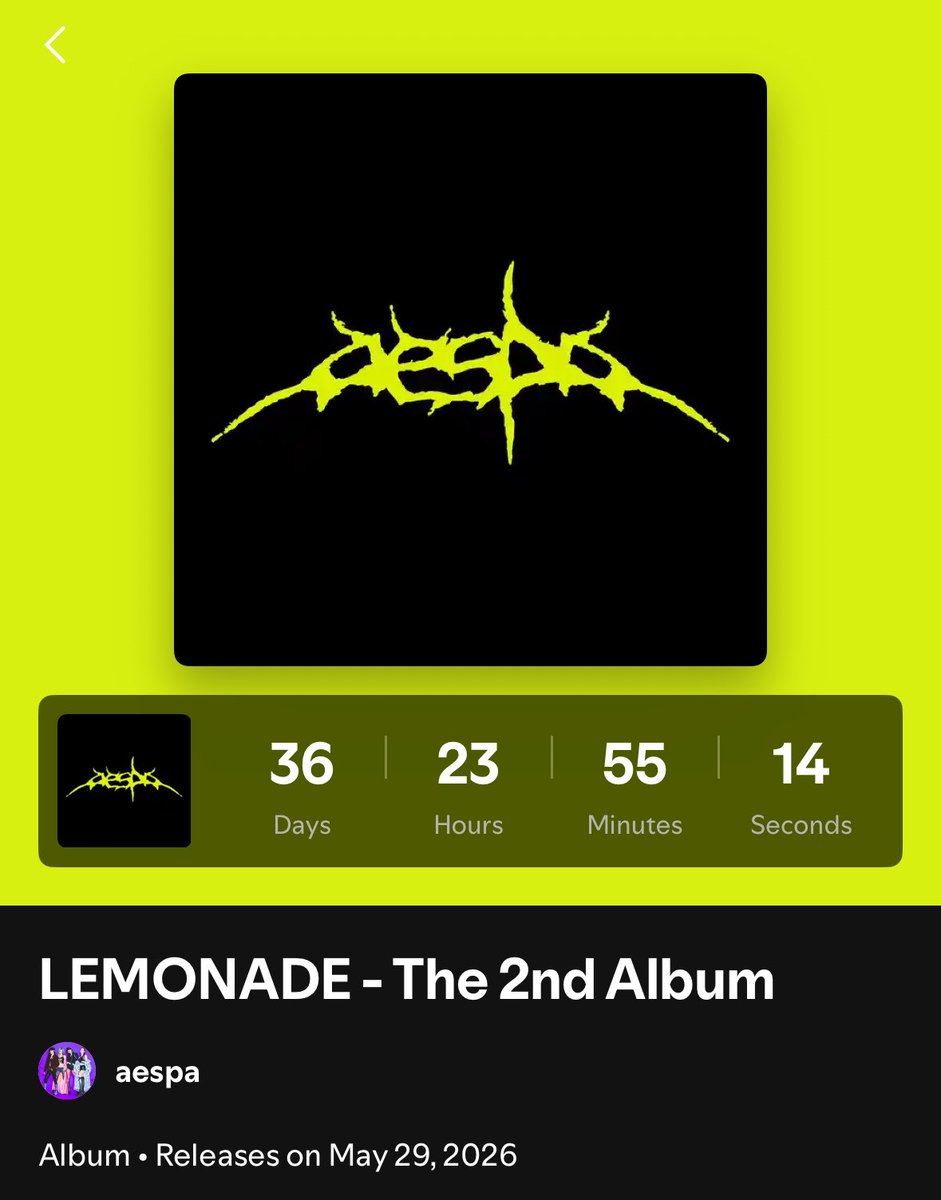 myaespadolls's tweet image. Reminder to pre-save #LEMONADE on Spotify so we can get it on the top 10 upcoming releases chart! 🍋

The more pre-saves the album gets, the more visibility it will bring to the album as well as demand from the fans for better playlisting! 

open.spotify.com/prerelease/41d…