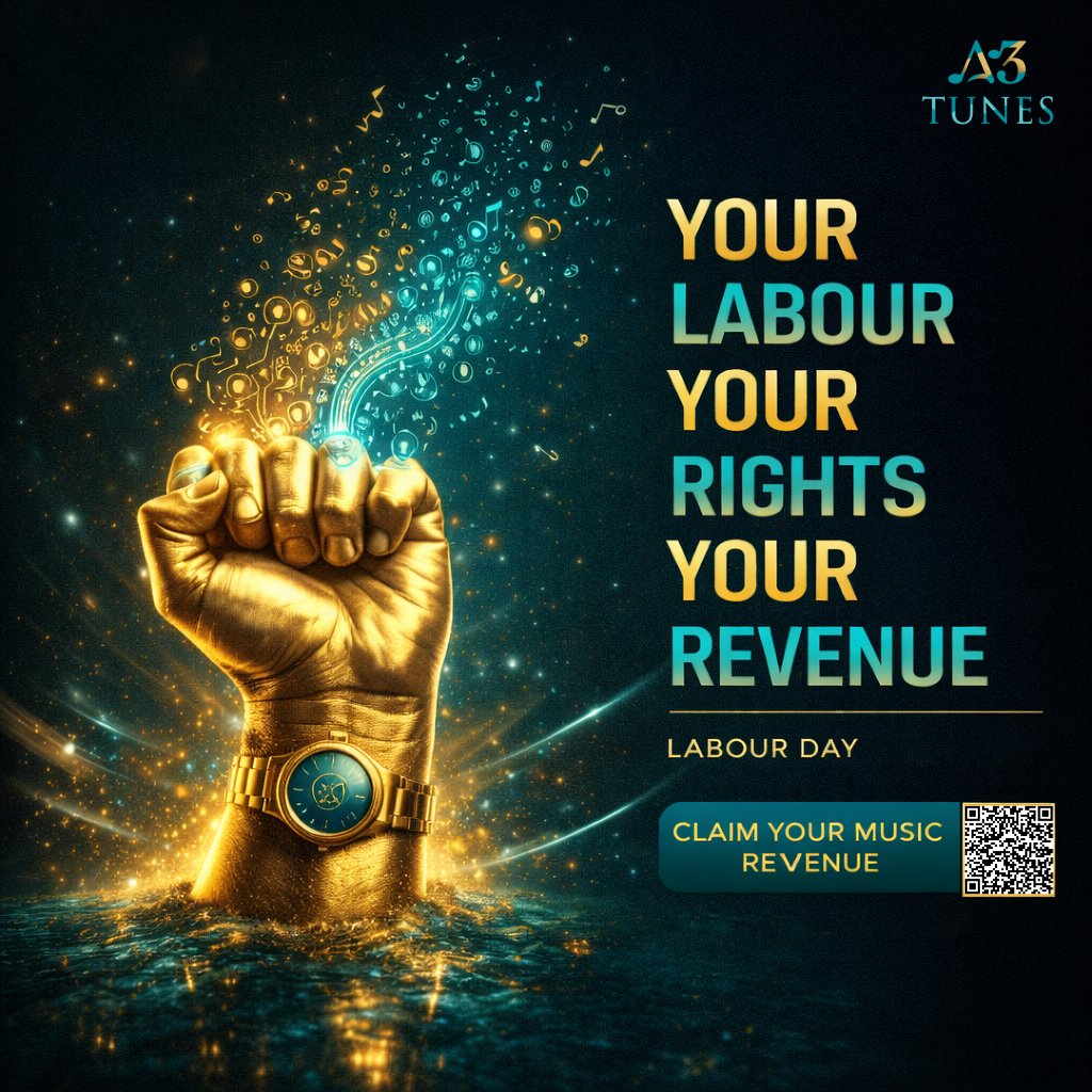 A3TunesGlobal's tweet photo. Turn your musical labour into steady revenue with our seamless distribution tools.
#A3Tunes #MusicDistribution #music #musiccreator #PassiveIncome #MusicMarketing #NewMusic #ArtistSupport #MusicCareer #LabourDay #GoldStandard #StreamingRoyalties #MusicianLife #Songwriter https://t.co/hpu64LLPXa