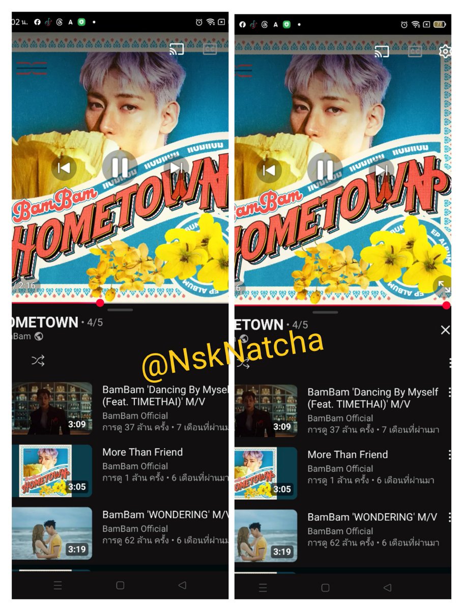 NskNatcha's tweet image. ชอบมากเพลงนี้​  🤩​ เล่นด้วยค่ะ
#Greenlight
#BamBam