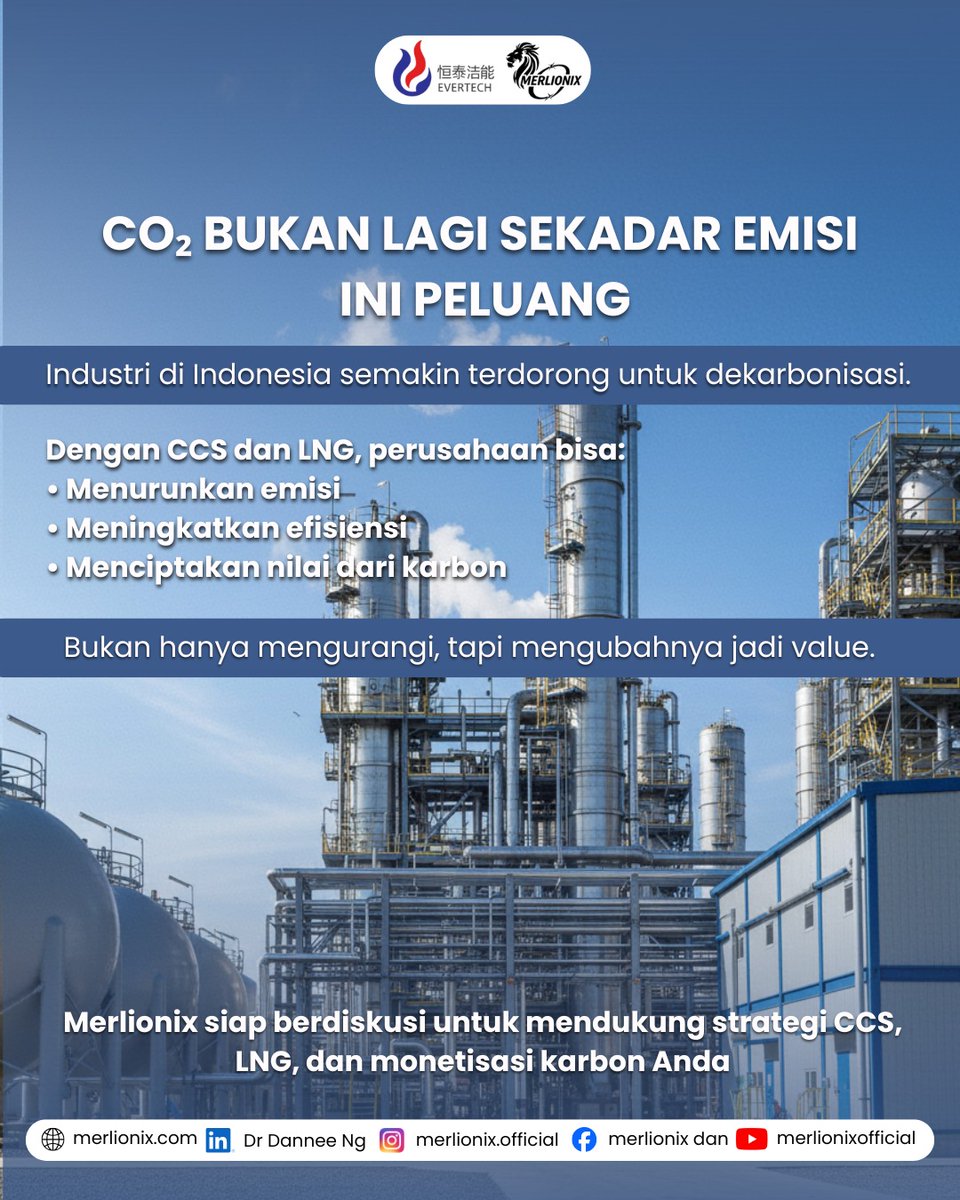merlionix_'s tweet image. CO₂ is shifting from a cost into an asset.

Dr. Dannee Ng PhD (Director)

📧 Email: dannee@merlionix.com
📞 Phone: +65-8511-8989
Website1 : evertechcss.com
Website2 :  merlionix.com

#CCS #EnergyTransition #Indonesia #LNG #ESG#Merlionix#rockerbranding